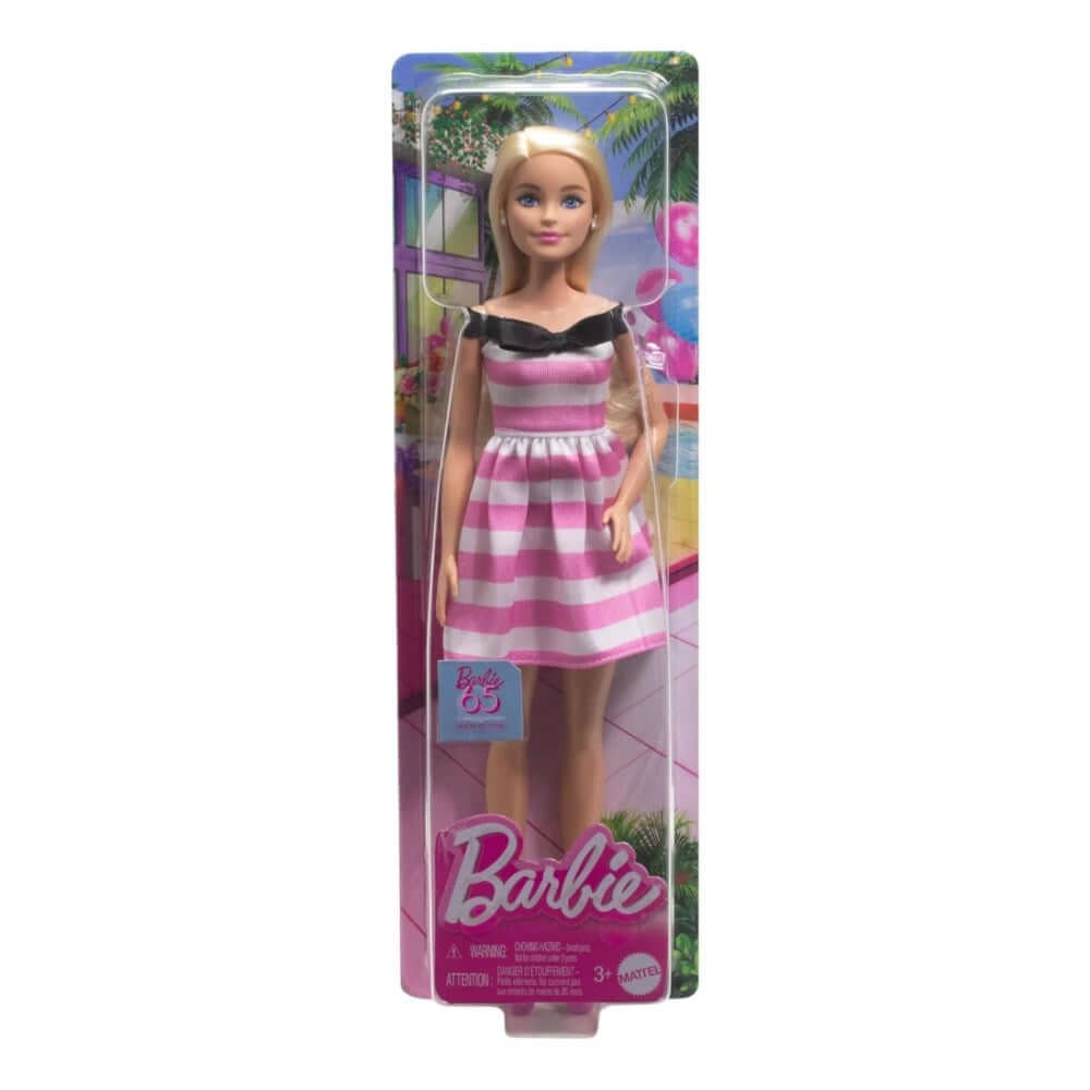 Barbie 65 Yıl Özel Pembe Elbiseli Bebek