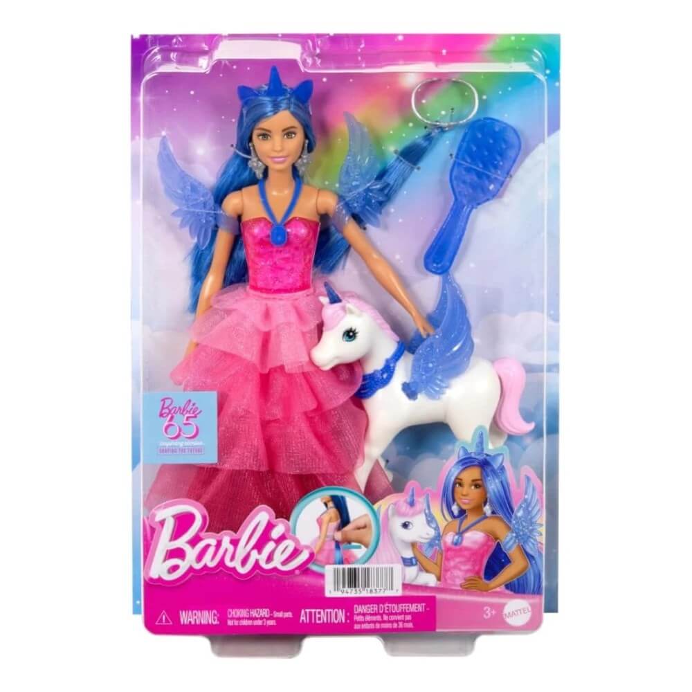 Barbie Mavi Saçlı Prenses Bebek