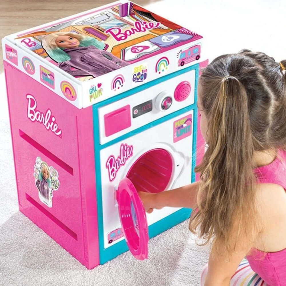 Barbie Sesli Büyük Çamaşır Makinesi