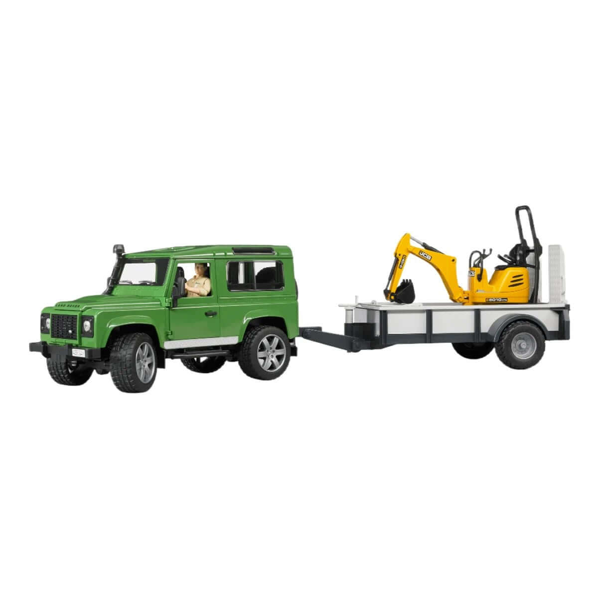 Bruder Land Rover Arazi Aracı & Jcb Mini Kazıcı BR02593
