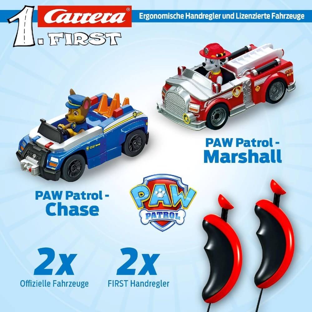 Carrera 1.First Paw Patrol Chase ve Marshall Yarış Pisti