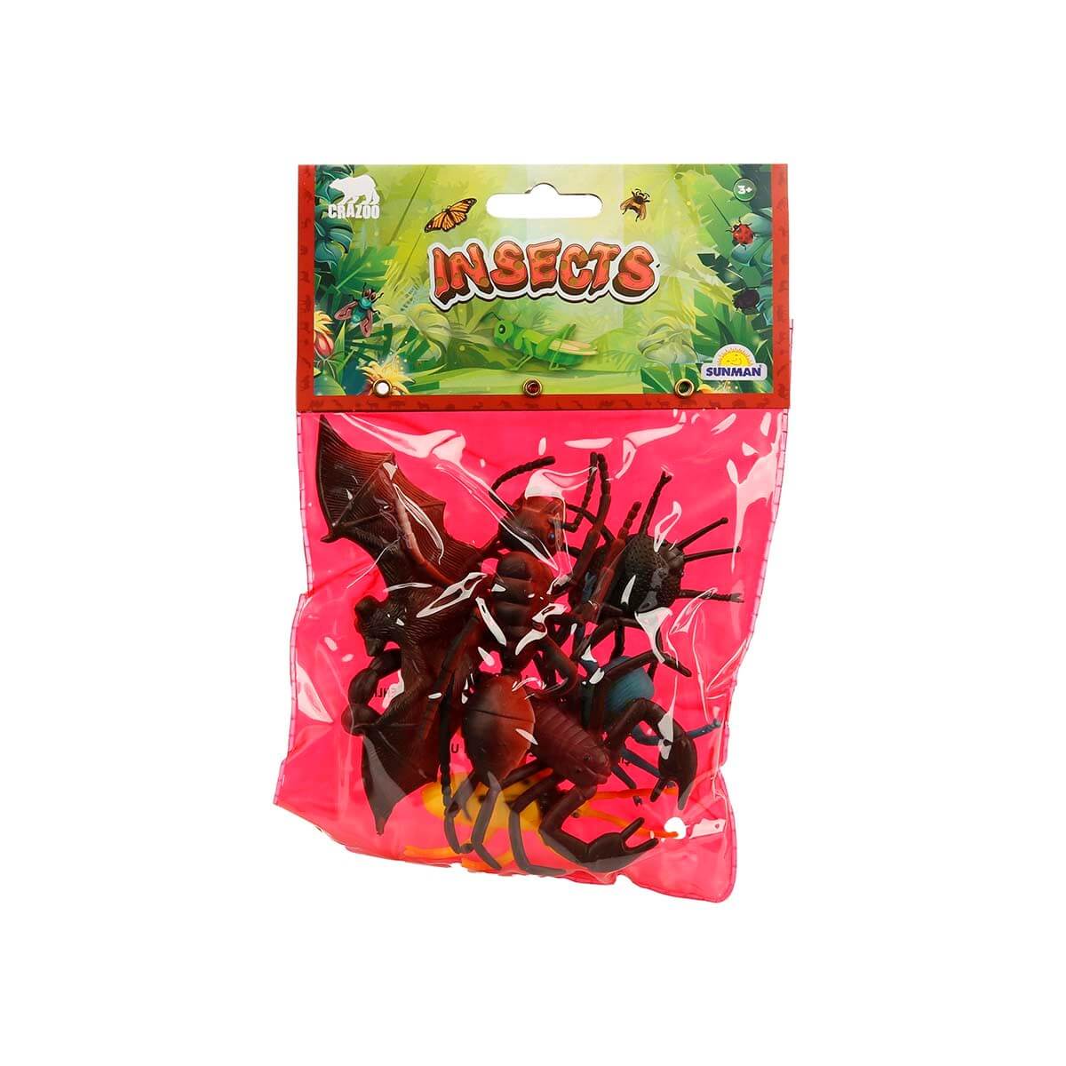 Crazoo Böcekler ve Yılanlar Poşetli Oyun Seti Böcekler