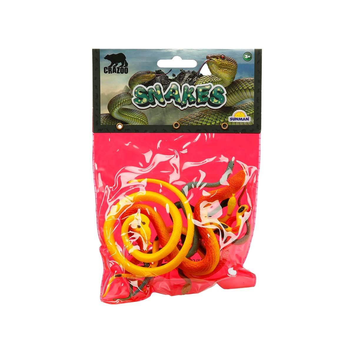 Crazoo Böcekler ve Yılanlar Poşetli Oyun Seti Yılanlar
