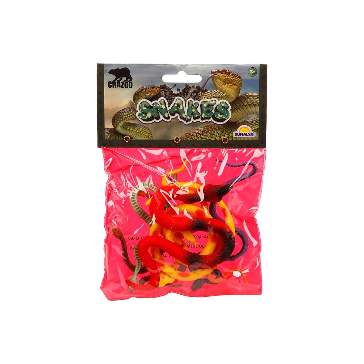 Crazoo Böcekler ve Yılanlar Poşetli Oyun Seti Yılanlar