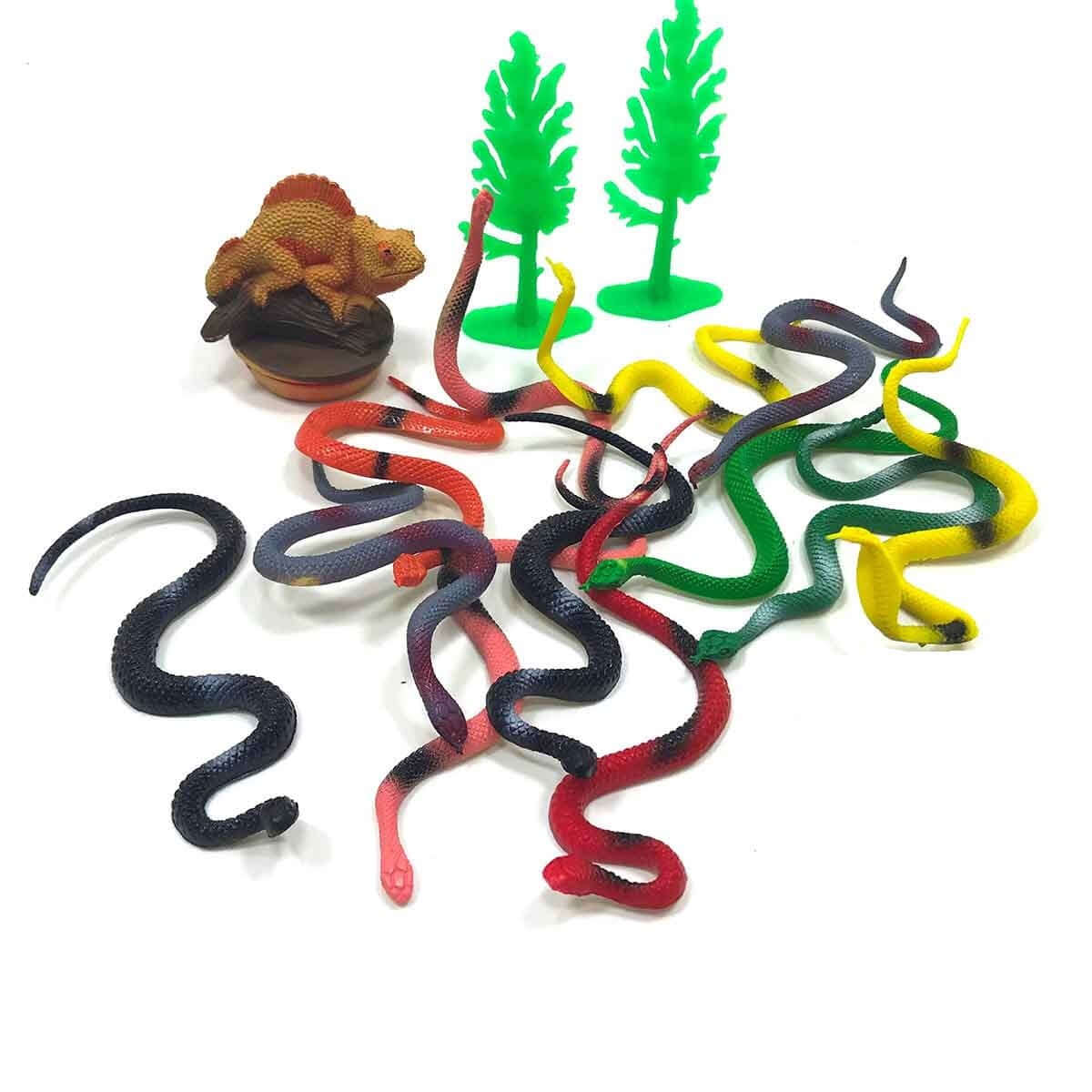 Crazoo Böcekler ve Yılanlar Poşetli Oyun Seti Yılanlar