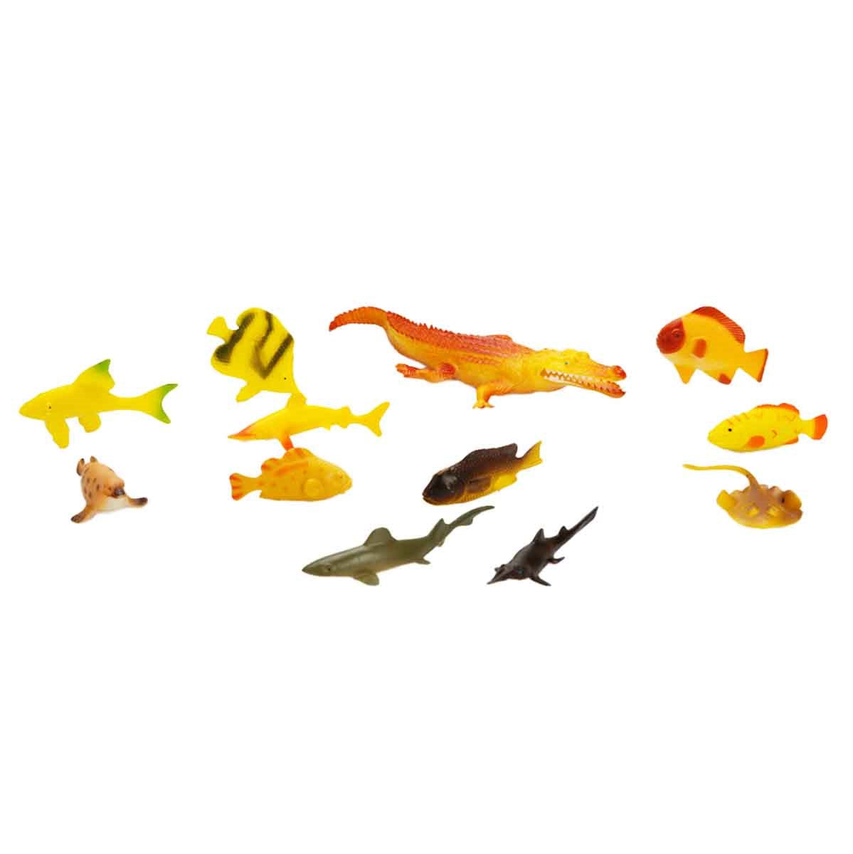 Crazoo Okyanus Hayvanları Poşetli Hayvan Oyun Seti Timsah