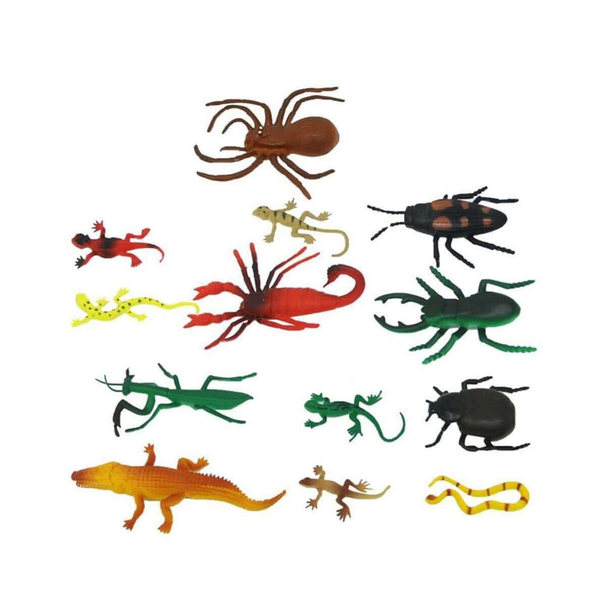 Crazoo Sürüngenler ve Böcekler Poşetli Figür Seti