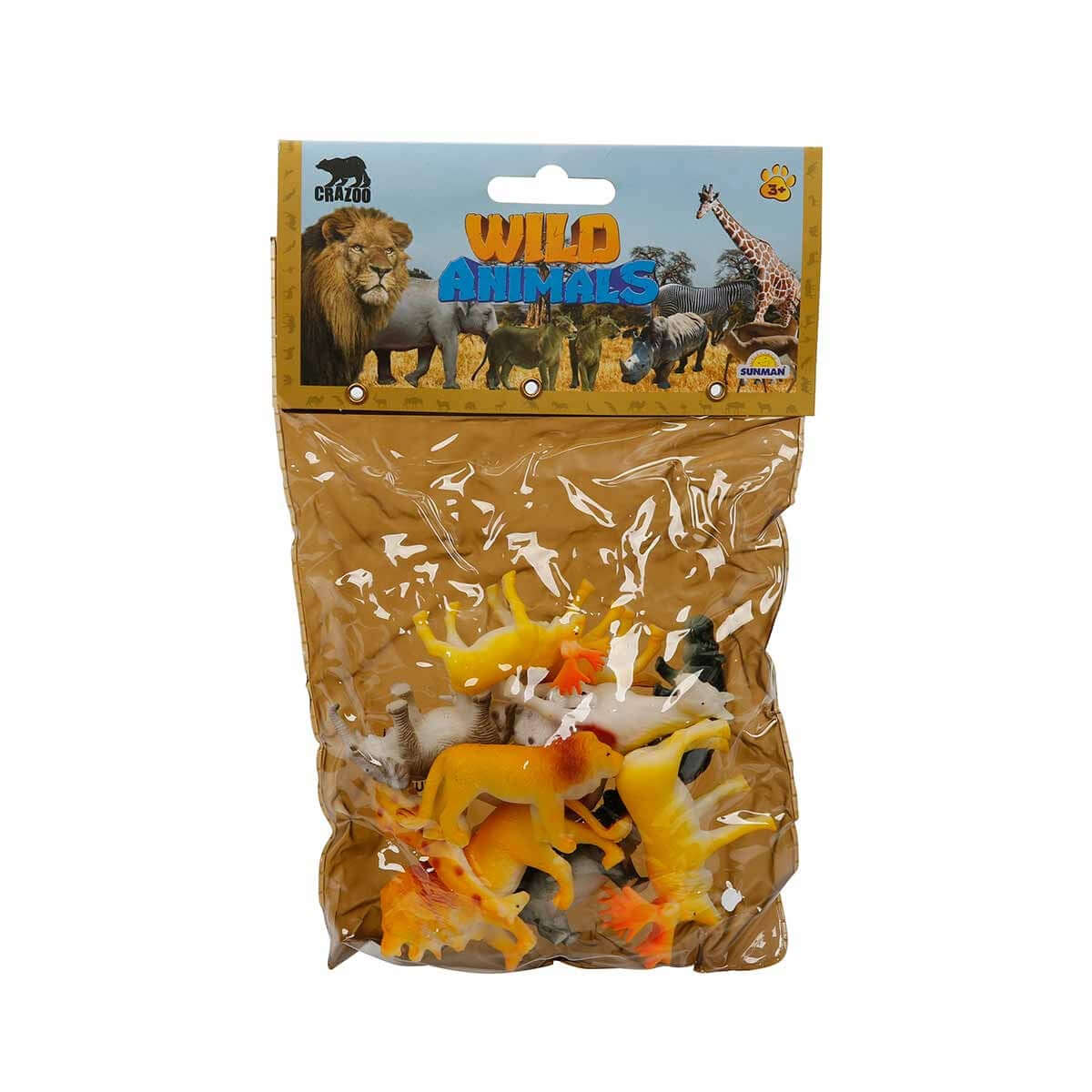 Crazoo Vahşi Hayvanlar Poşetli Hayvan Oyun Seti Geyik