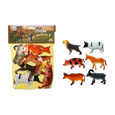 Crazoo Çiftlik Hayvanları Büyük Poşetli 6'lı Figür Seti