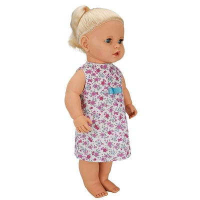 Dollz n More Lila Türkçe Konuşan Bebeğim 60 Cm Mavi Kurdele