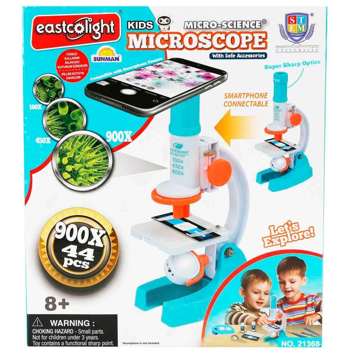 Eastcolight Bilim Seti Mikroskop 100/450/900x 44 Parça