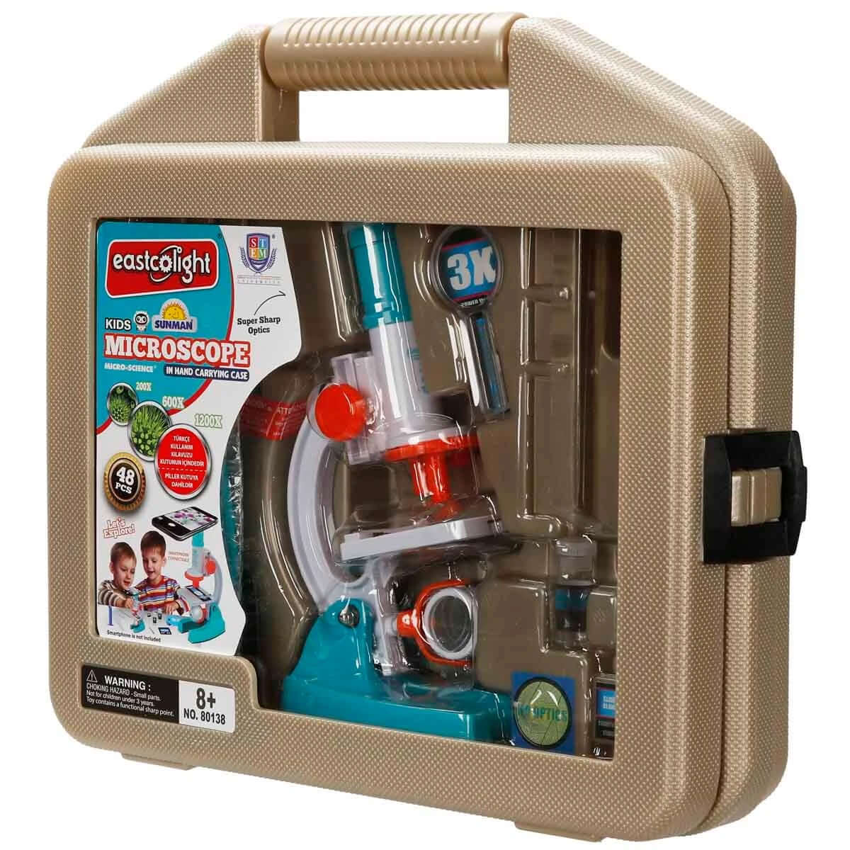 Eastcolight Bilim Seti Mikroskop 200/600/1200x 48 Parça