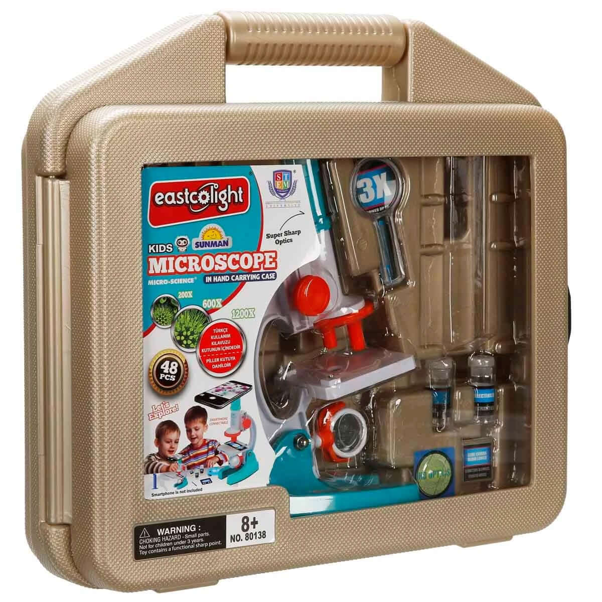 Eastcolight Bilim Seti Mikroskop 200/600/1200x 48 Parça