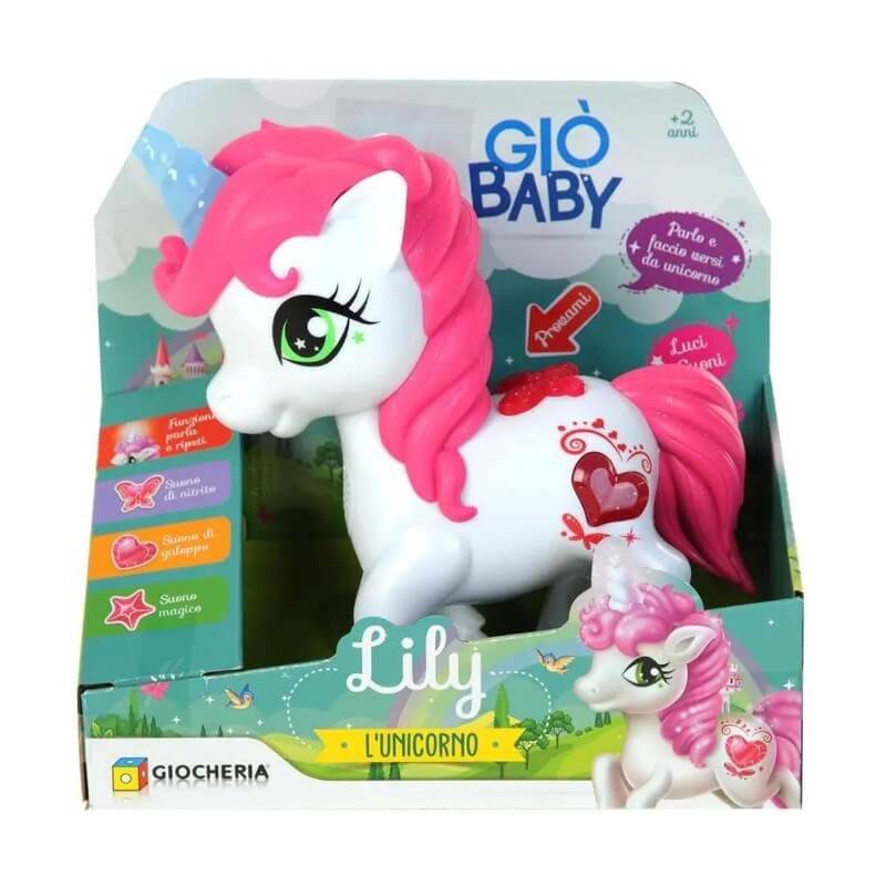 Giocheria Gio Baby Konuşan Sevimli Unicorn Lilly