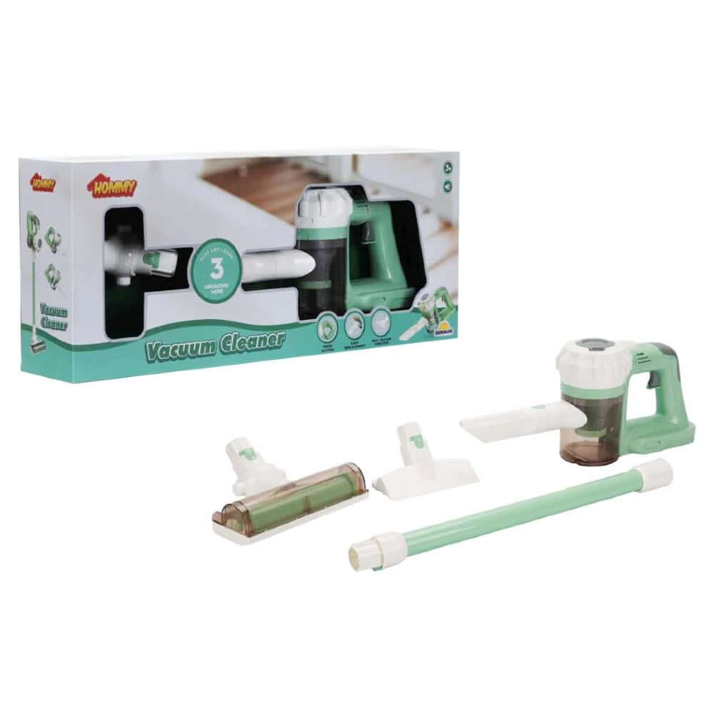 Hommy Oyuncak Dikey Süpürge Sesli Fonksiyonlu Yeşil