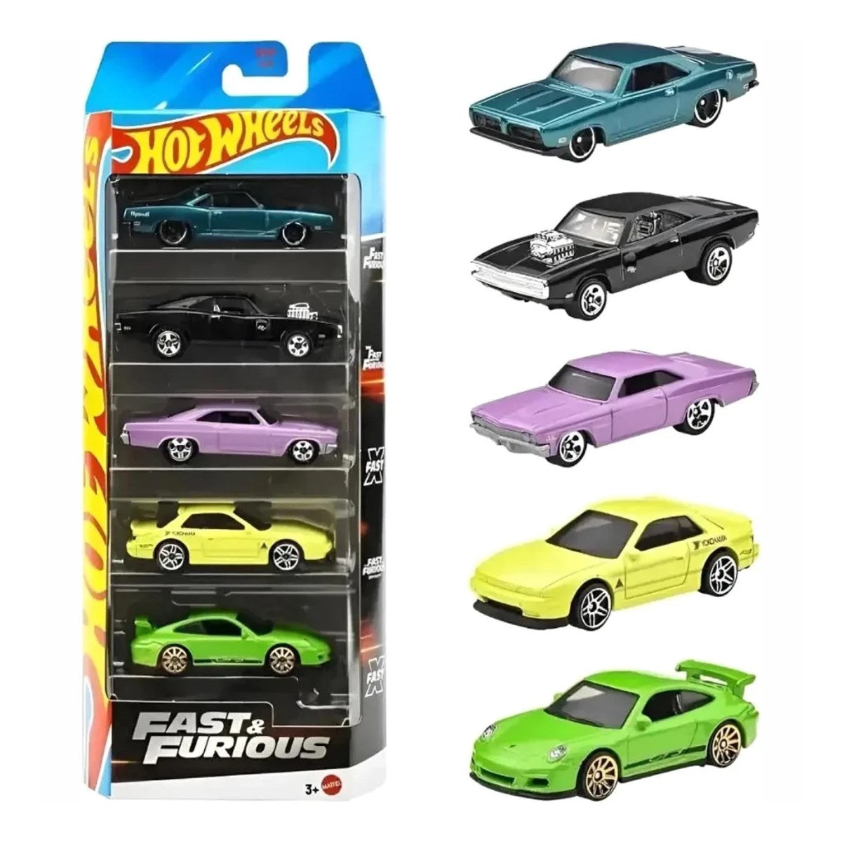 Hot Wheels 5'li Araba Seti JBJ80 Fast & Furious