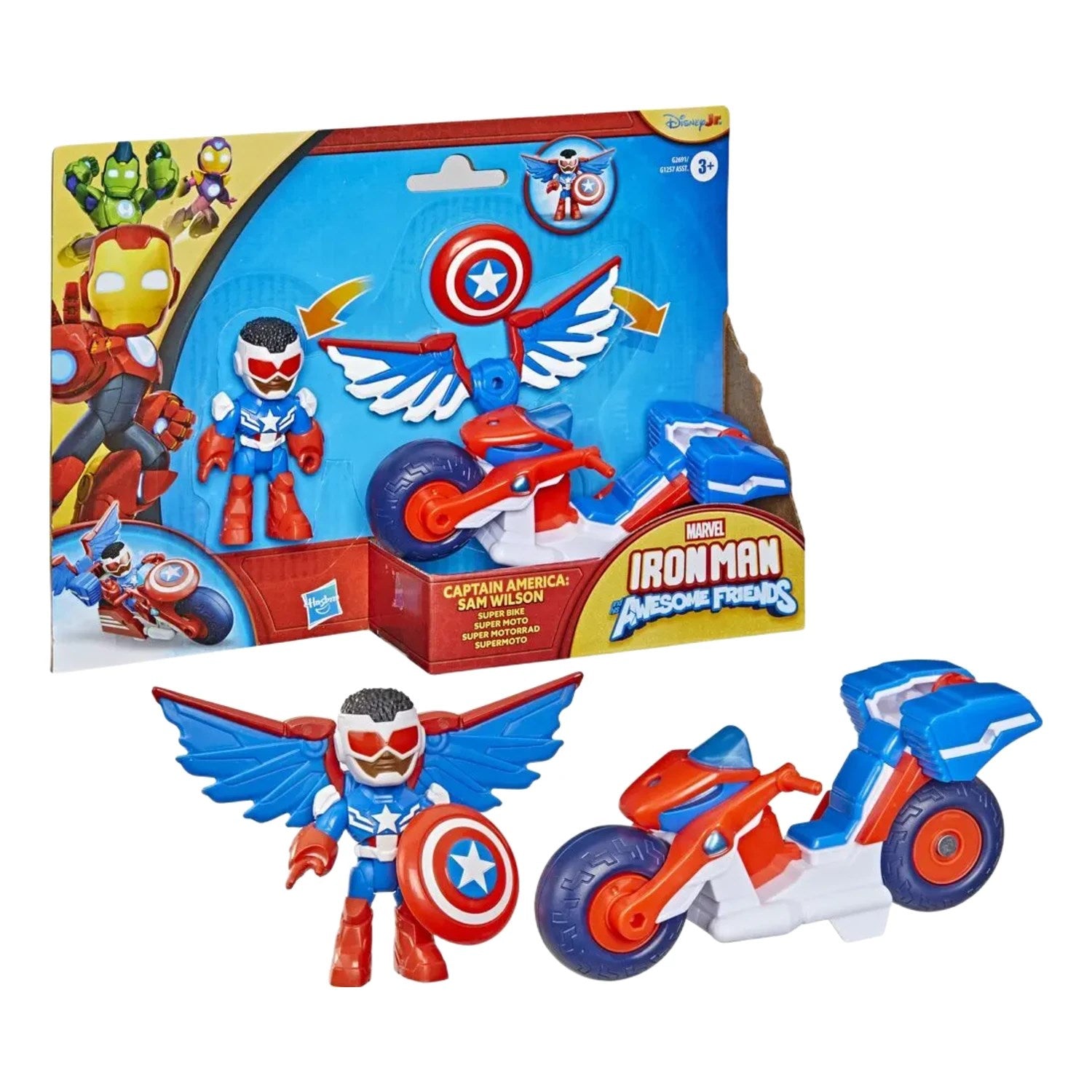 Iron Man and His Awesome Friends Araç ve Figür Sam Wilson G1471