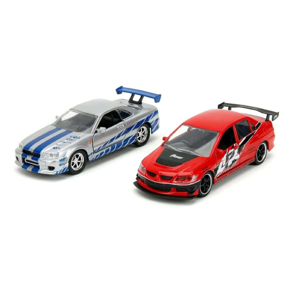 Jada Fast & Furious 2'li Araç Lancer Evo IX & Skyline GTR R34