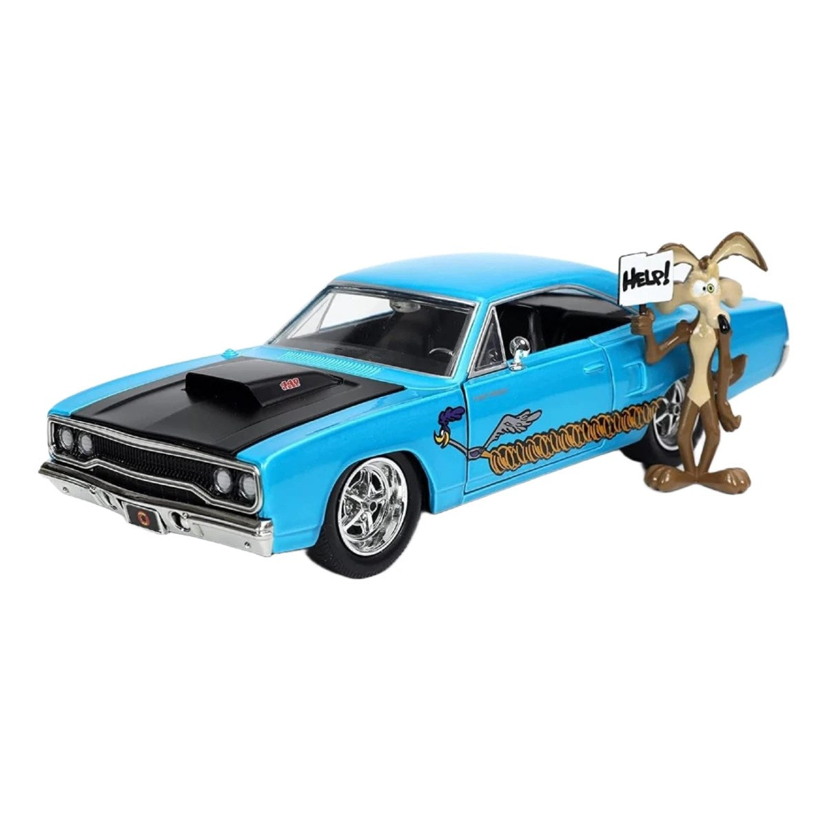 Jada Looney Tunes Roadrunner Plymouth 1970 Figür ve Araç