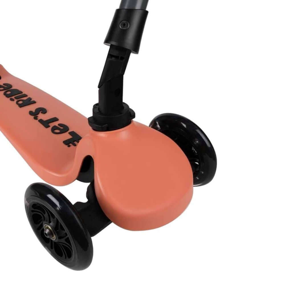 Let's Ride 3 Tekerlekli Katlanabilir Işıklı Scooter Somon