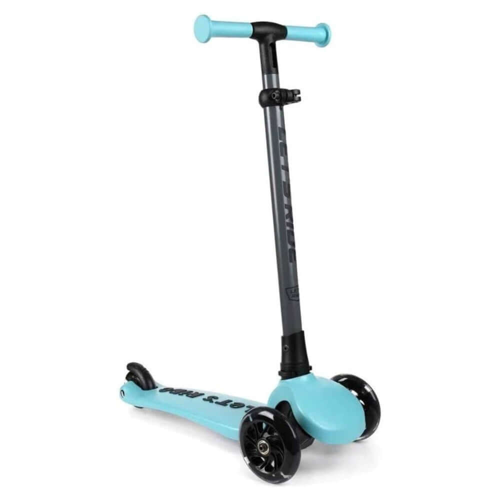 Let's Ride 3 Tekerlekli Katlanabilir Işıklı Scooter Turkuaz