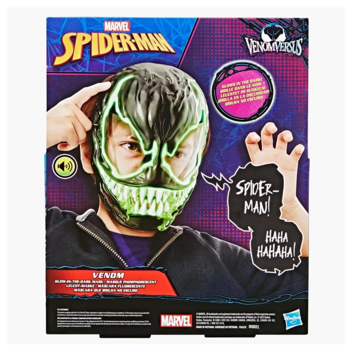 Marvel Spider-Man Venom Versus Sesli Maske G1828