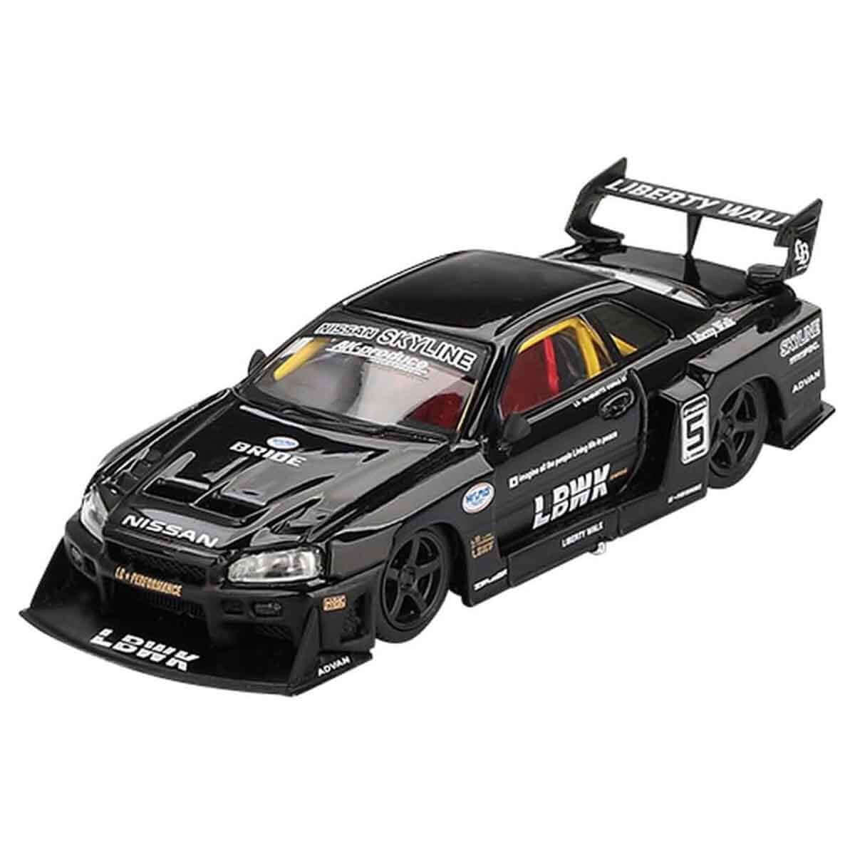 Mini GT Nissan LB ER34 Super Silhouette Skyline Black BL