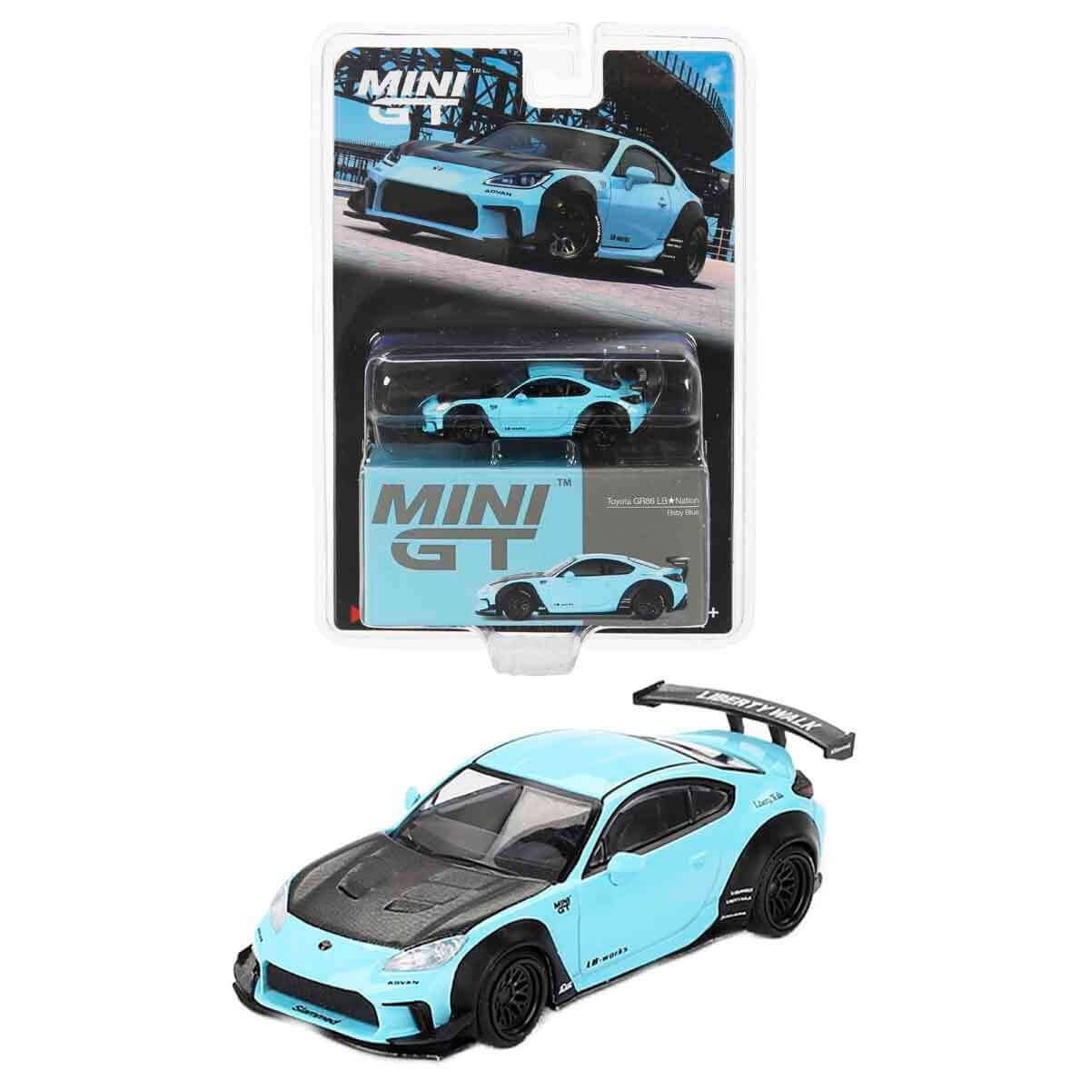 Mini GT Toyota Gr86 LB Nation Baby Blue MGT00873-BL