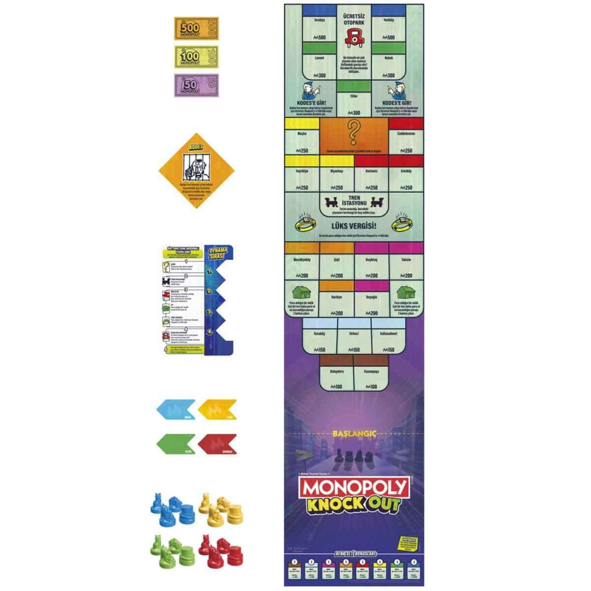 Monopoly Knockout Kutu Oyunu F8995