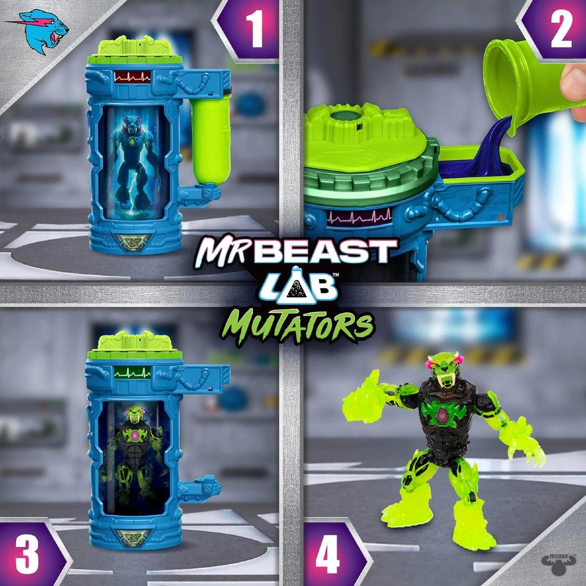  Mr Beast Lab Mutasyon Oyun Seti Atomic Earth Panther