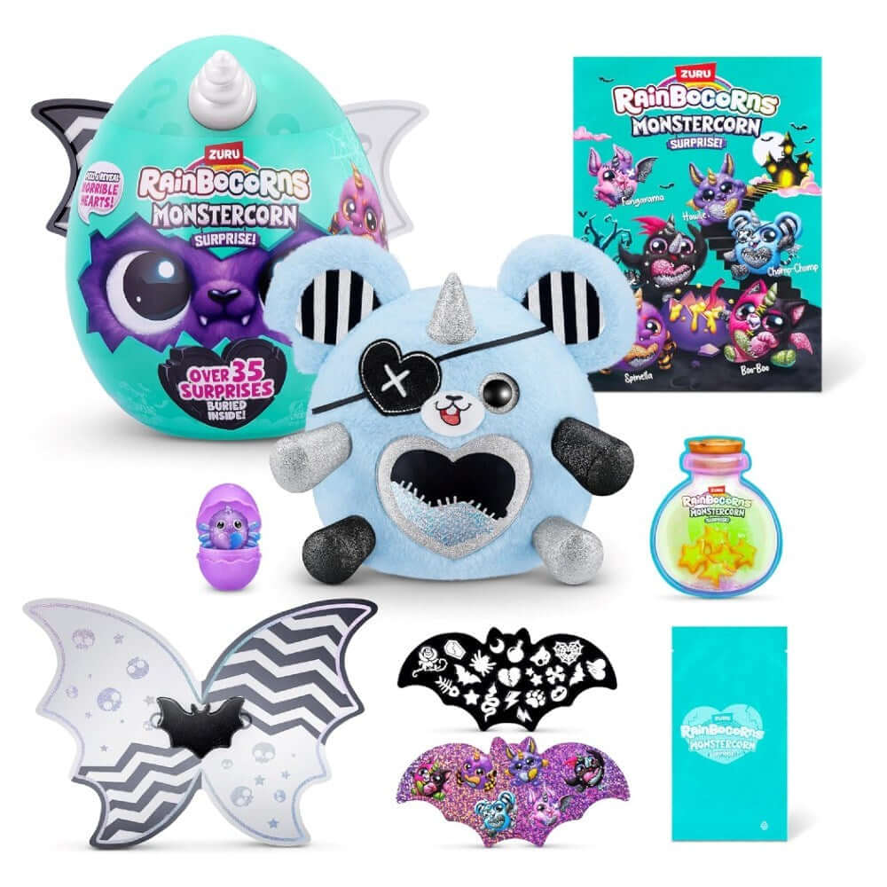 Rainbocorns Monstercorn Dev Sürpriz Peluş Chomp