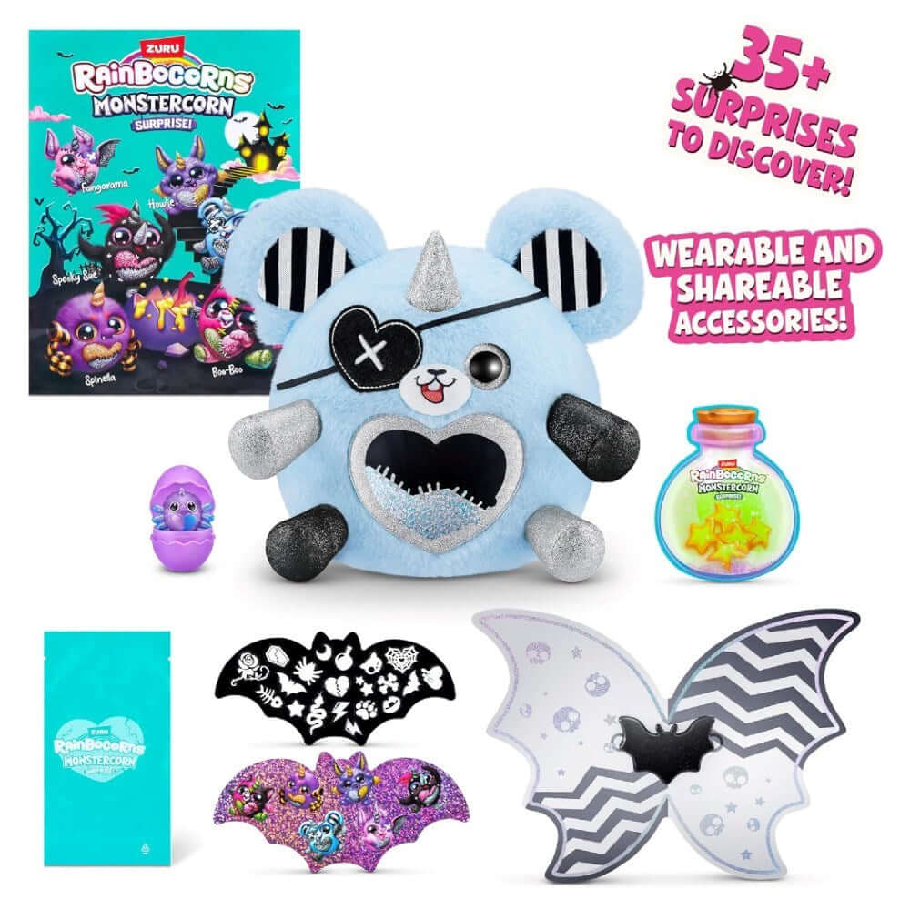 Rainbocorns Monstercorn Dev Sürpriz Peluş Chomp