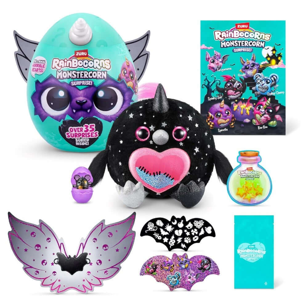 Rainbocorns Monstercorn Dev Sürpriz Peluş Spooky Sue