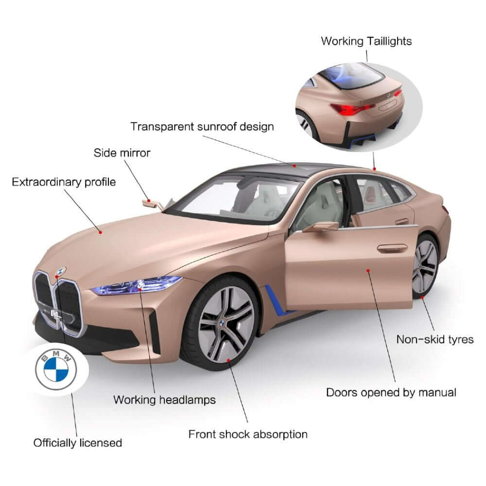 Rastar Bmw İ4 Concept Işıklı Uzaktan Kumandalı Araba