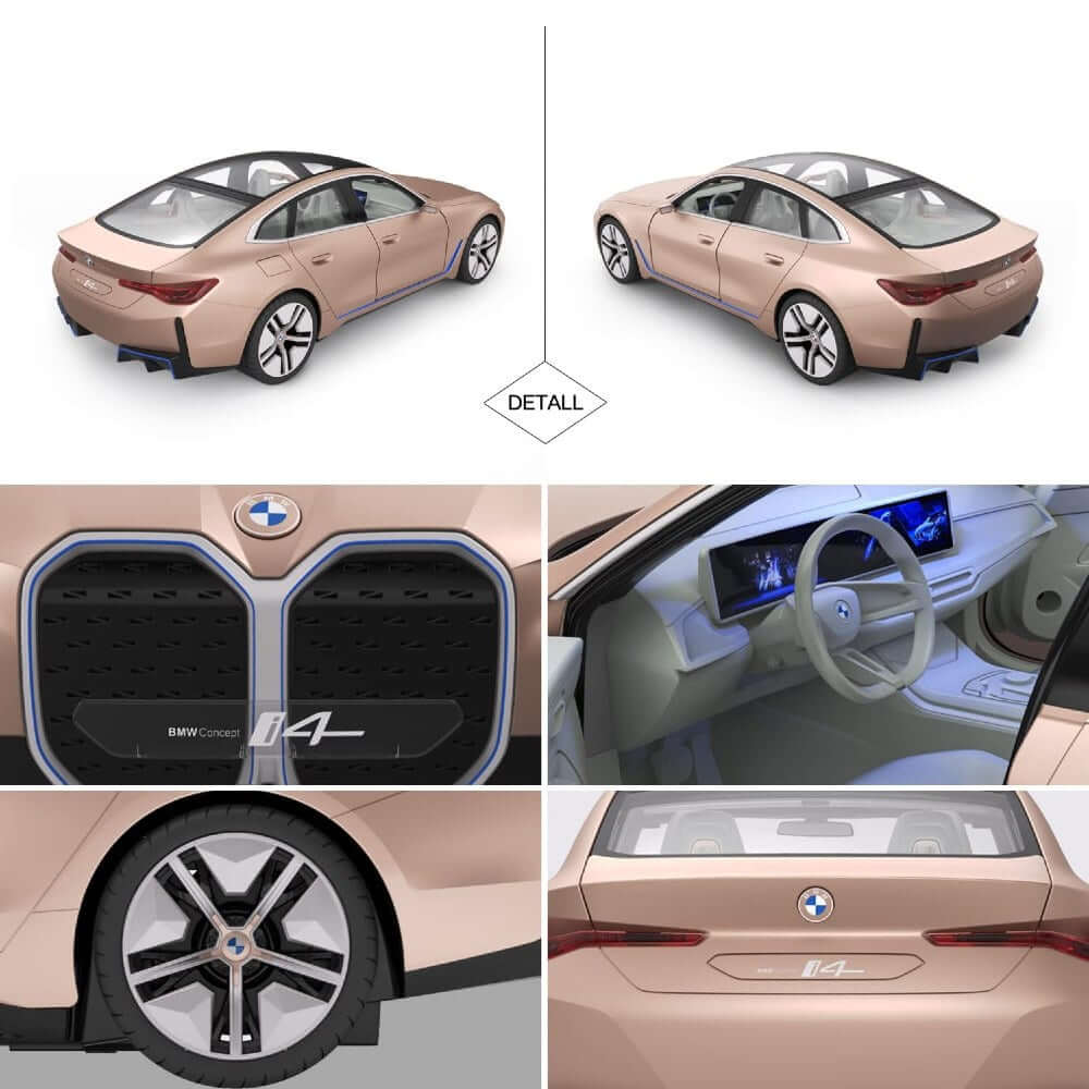 Rastar Bmw İ4 Concept Işıklı Uzaktan Kumandalı Araba
