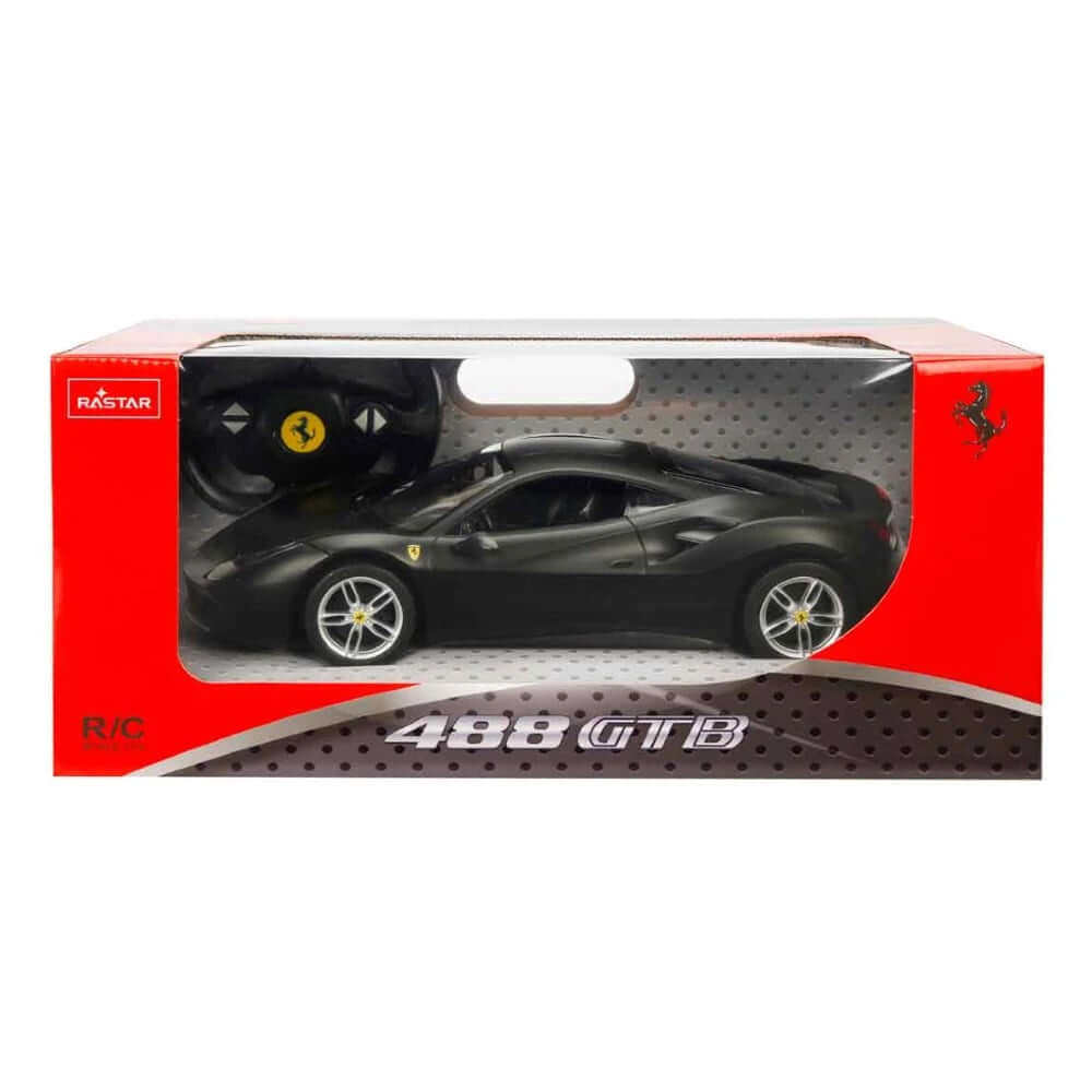 Rastar Ferrari 488 GTB Işıklı Uzaktan Kumandalı Araba Siyah