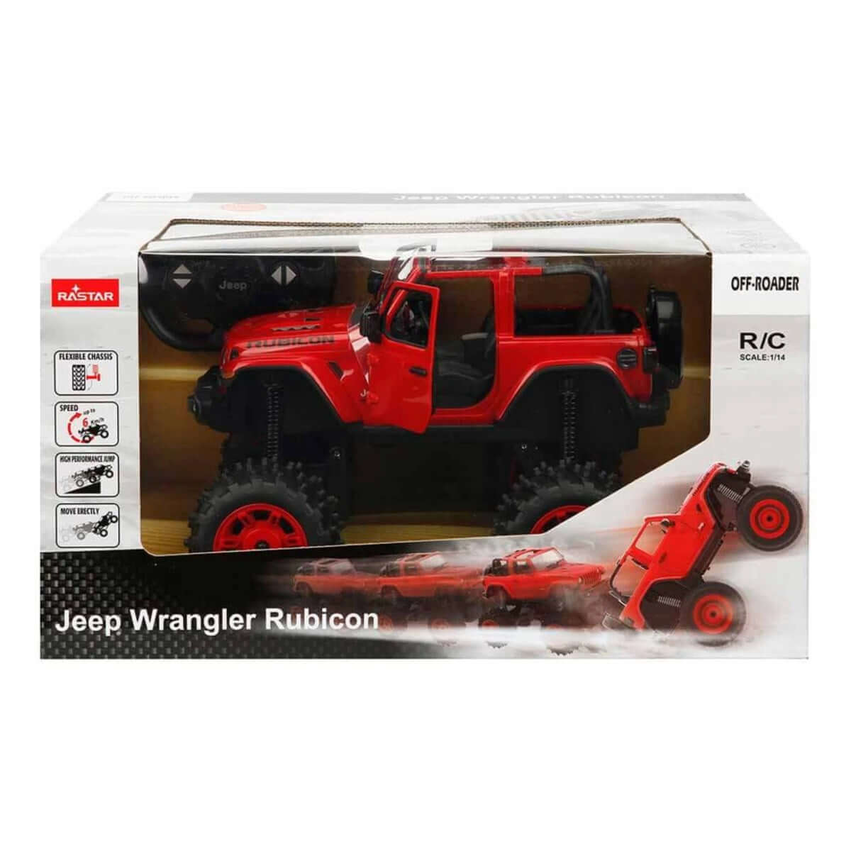 Rastar Jeep Wrangler Rubicon Uzaktan Kumandalı Araba Kırmızı
