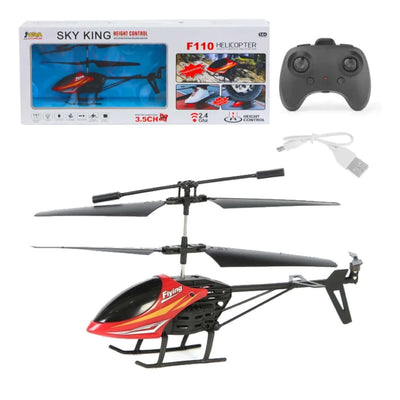 Sky King F110 Uzaktan Kumandalı Helikopter 20 Cm Kırmızı