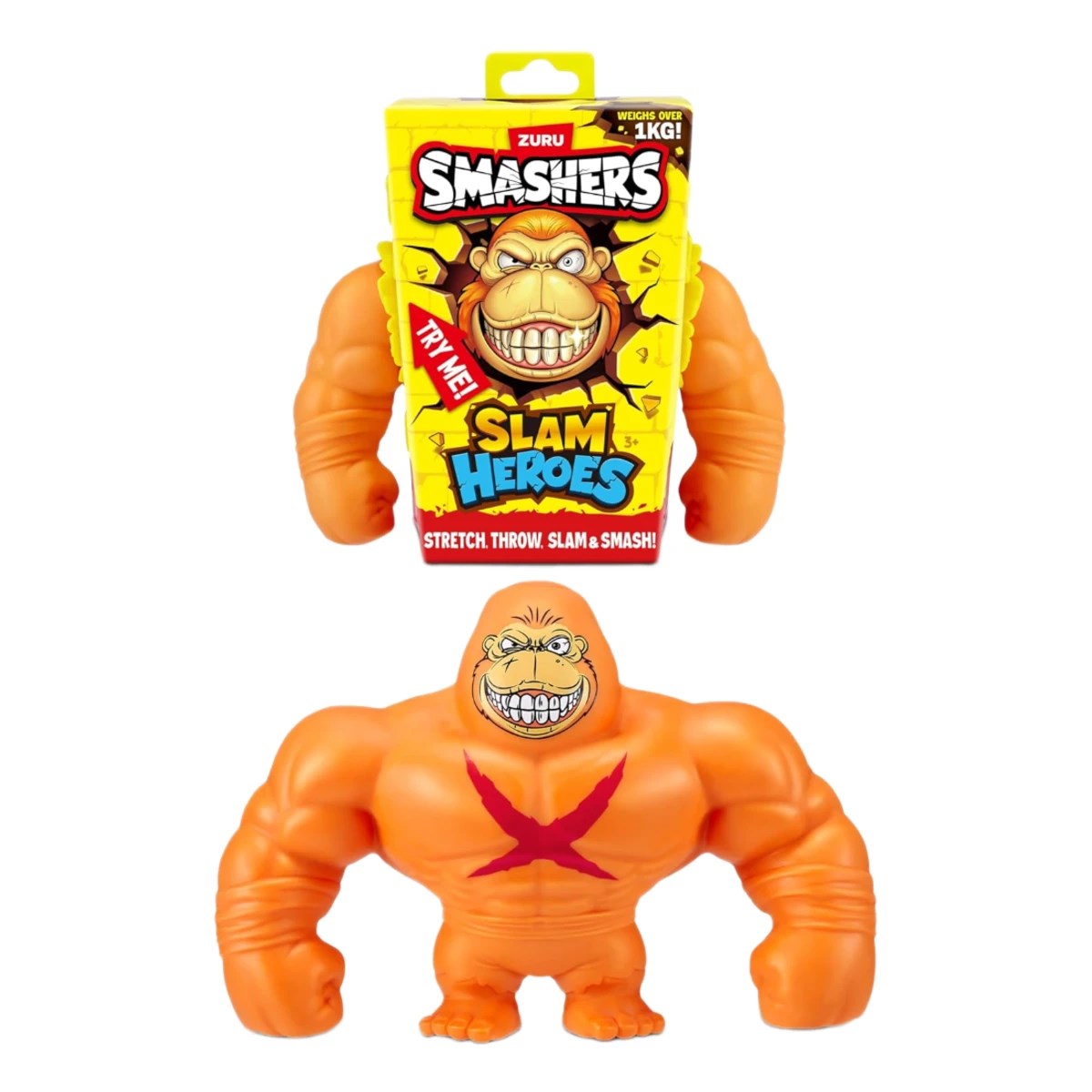 Smashers Slam Heroes Esneyen Figür Orange Gorilla