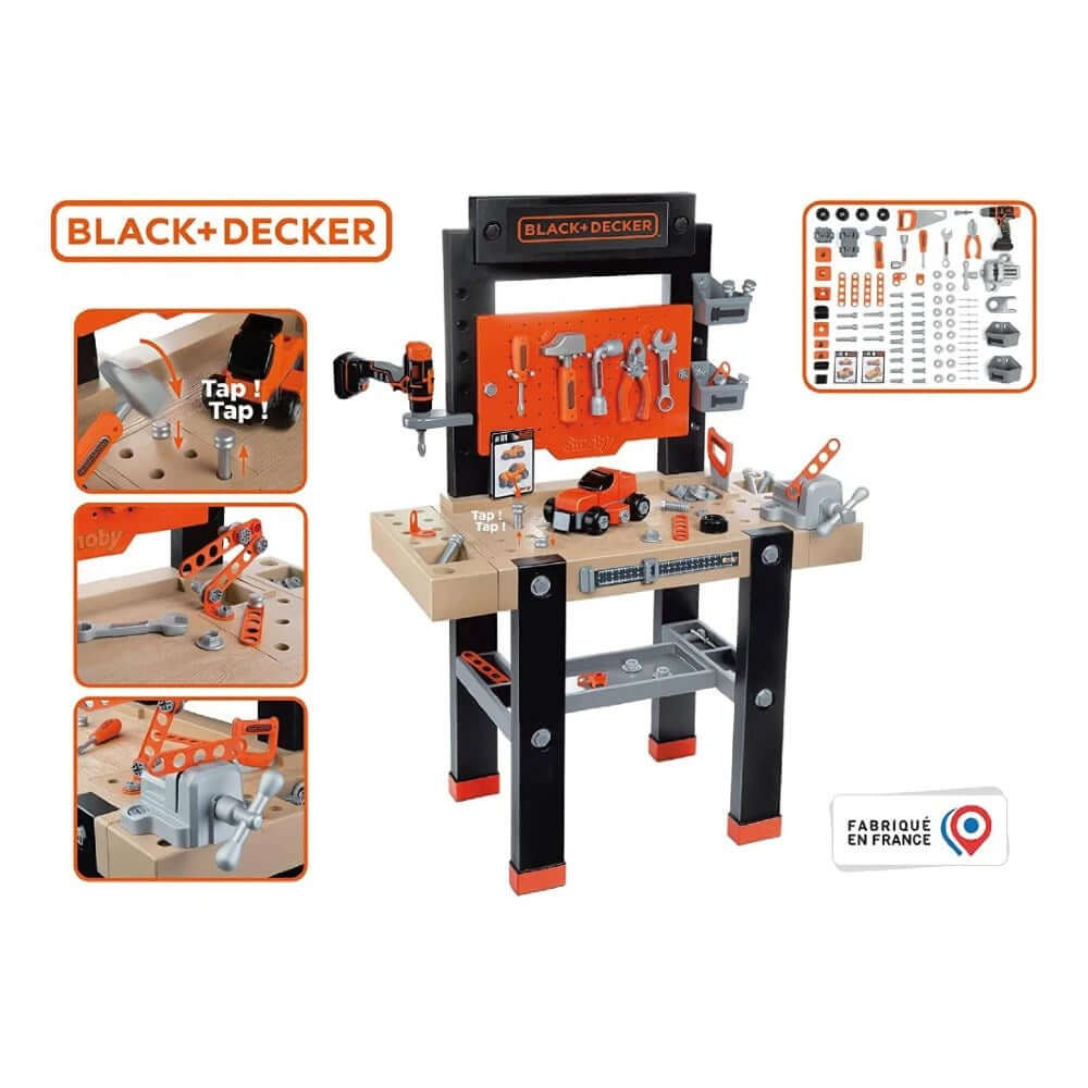 Smoby Black & Decker Bricolo Çalışma Tamir Tezgahı
