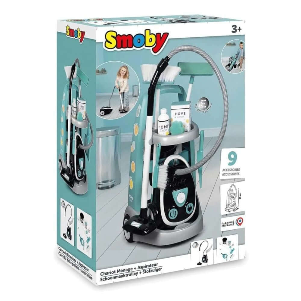 Smoby Temizlik Arabası ve Elektrikli Süpürge