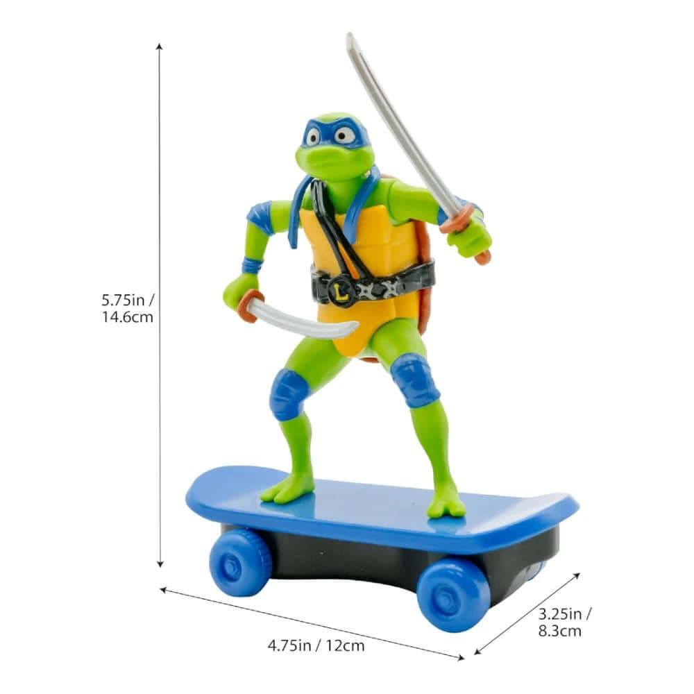 Tmnt Ninja Kaplumbağalar Çek Bırak Kaykay Figür Leo