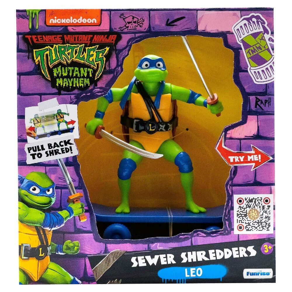 Tmnt Ninja Kaplumbağalar Çek Bırak Kaykay Figür Leo
