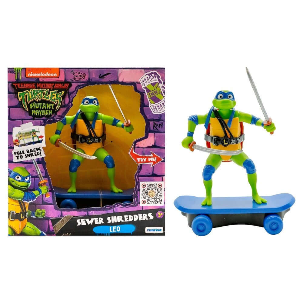 Tmnt Ninja Kaplumbağalar Çek Bırak Kaykay Figür Leo