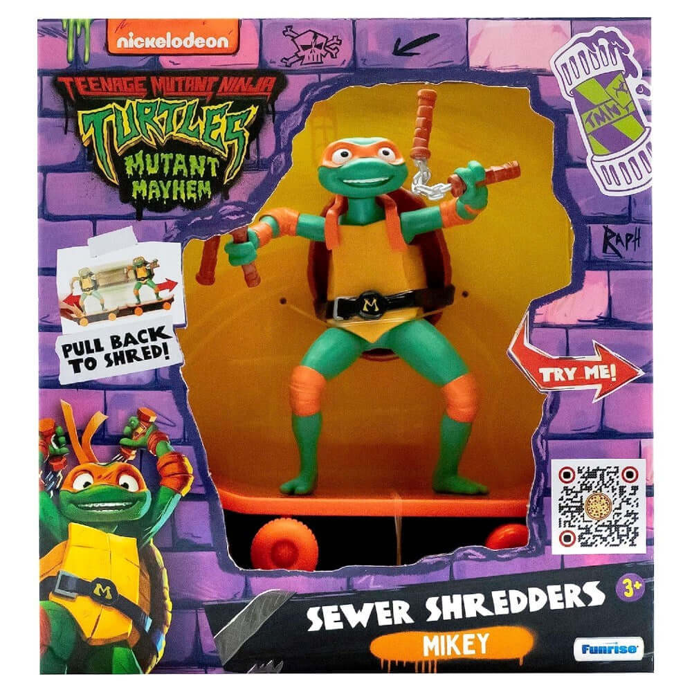 Tmnt Ninja Kaplumbağalar Çek Bırak Kaykay Figür Mikey