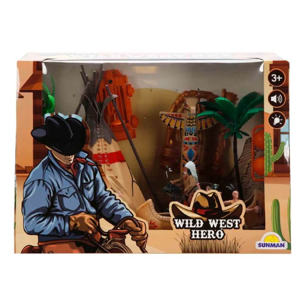 Wild West Hero Sesli ve Işıklı Kızılderili Oyun Seti