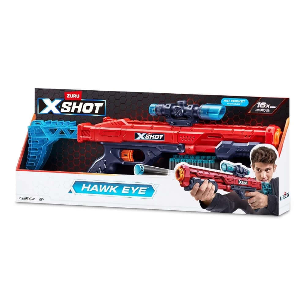 X Shot Excel Hawk Eye 16 Mermili Sünger Dart Atan Silah