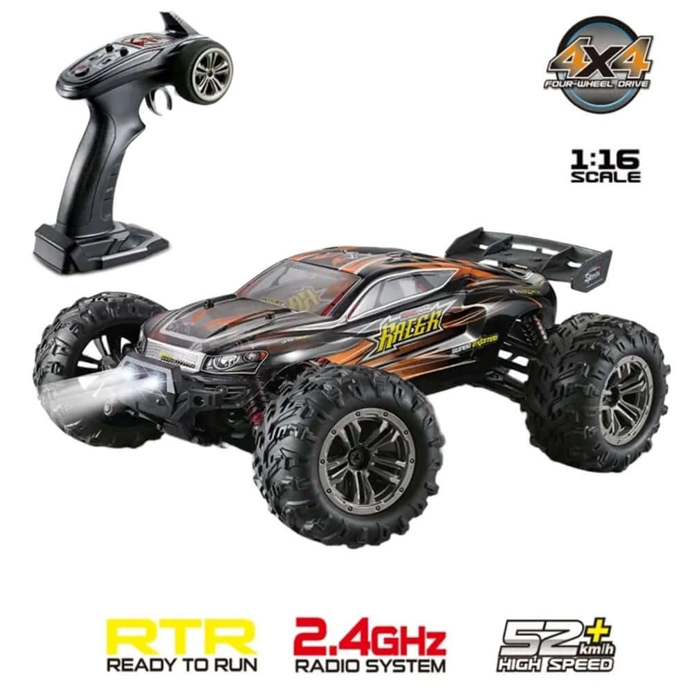 Xinlehong Yüksek Hızlı Uzaktan Kumandalı Araba 52 Km Turuncu