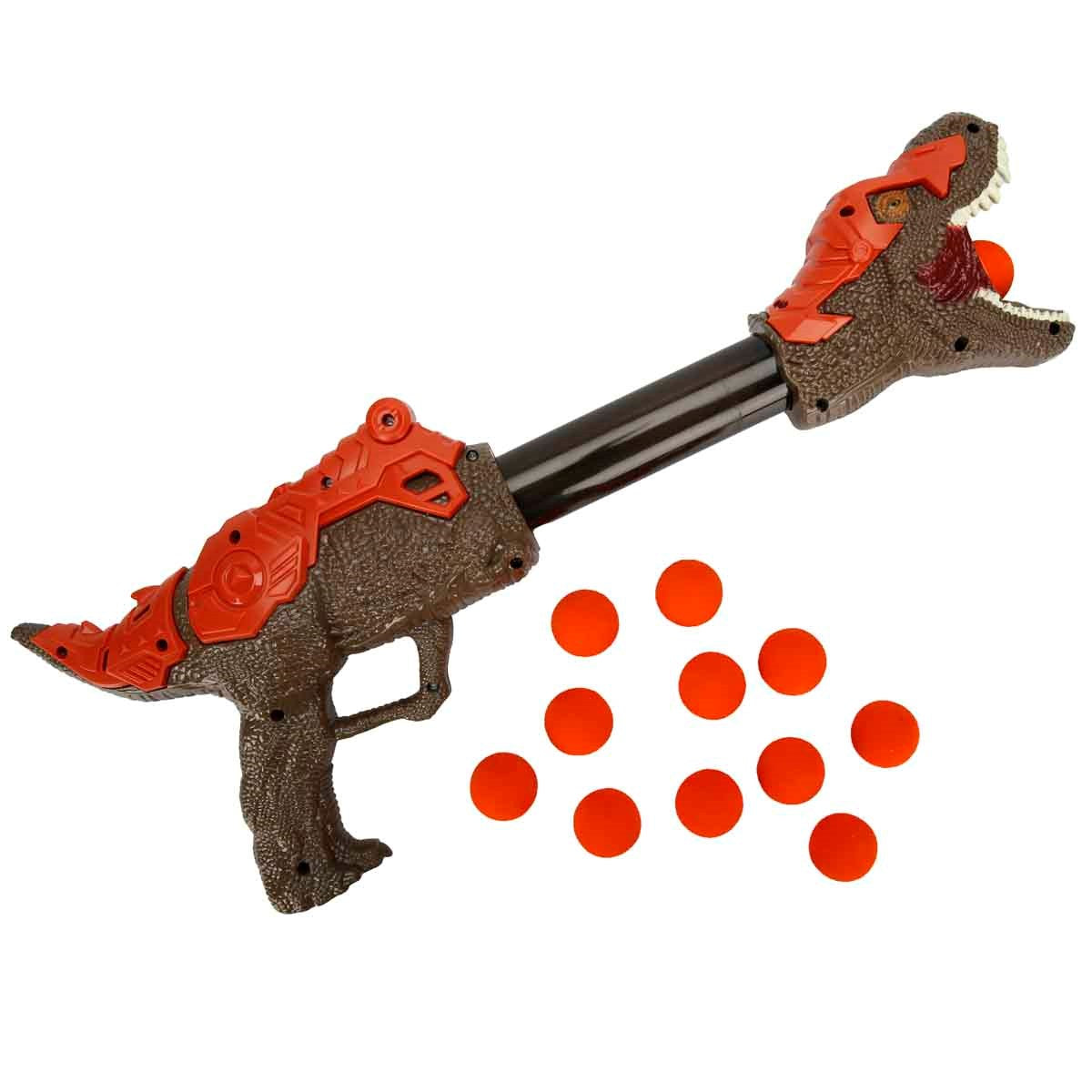 Zapp Toys Sünger Top Atan Dinozor Silah Kahverengi