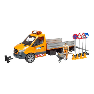 Bruder Sesli Işıklı MB Sprinter Yol Bakım Aracı Ve Elemanı